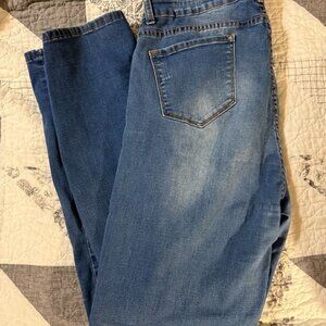 Classic Blue Women's Wide Leg Jeans